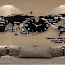 JIAOHJ World map/Personality/Home/Clock,Personality Clock Fashion Wall Clock 