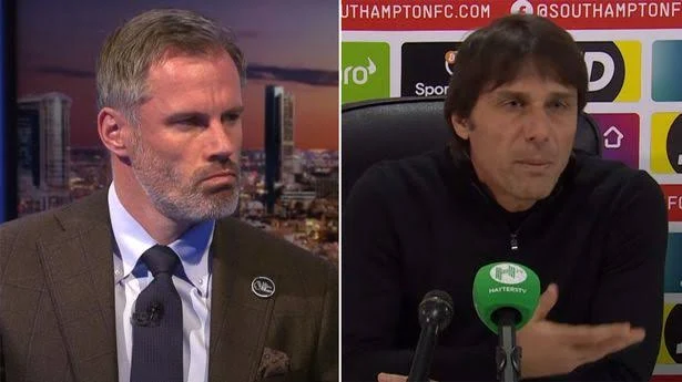 Jamie Carragher rips into Gary Neville after comments made about Antonio Conte's Spurs press conference
