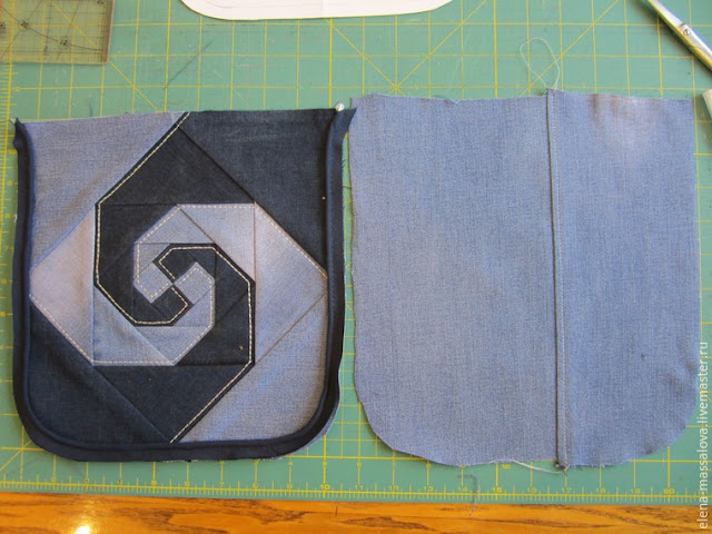 Bag of Old Jeans. Photo Sewing Tutorial.