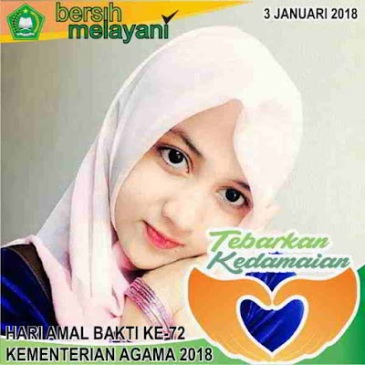 Untuk menyambut pelaksanaan Hari Amal Bakti  Bingkai FB HAB Kemenag Ke-72 Tahun 2018