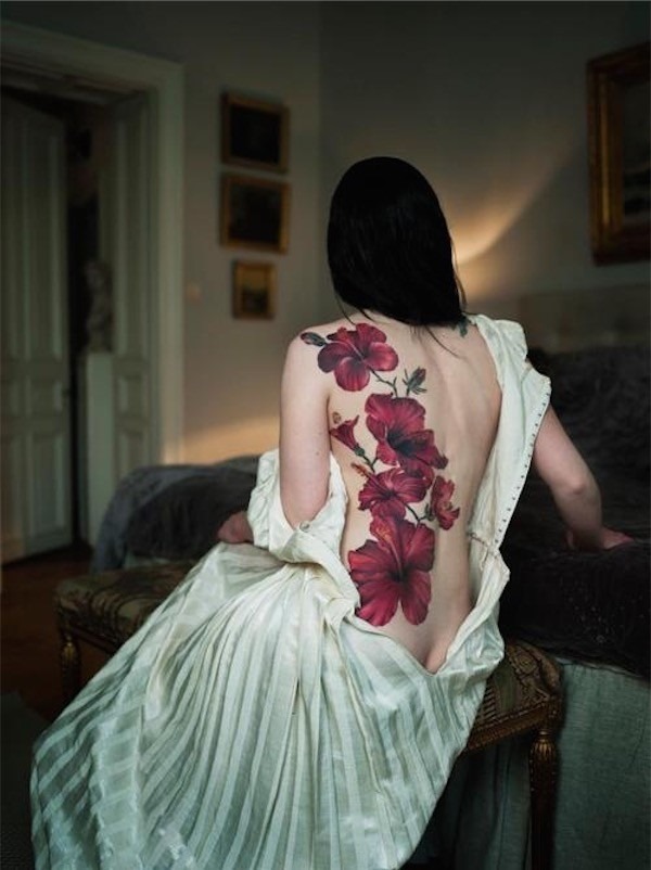 magnfica_peça_de_volta_flor_tatuagens