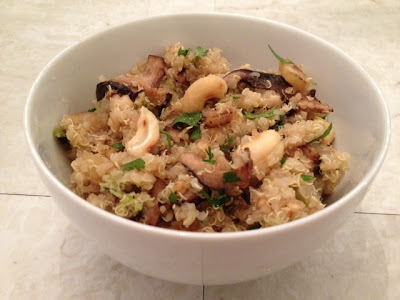 Quinoa Salad With Shiitakes, Fennel And Cashews Recipe