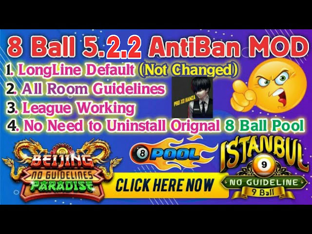 8 Ball Pool Mod Apks 5 2 2 Hacked Anti Ban Make Unlimited Coins 8bp Lover