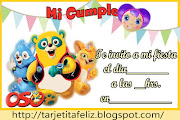 Invitación de Agente oso . Tarjetas de cumpleaños para imprimirTarjetas de .