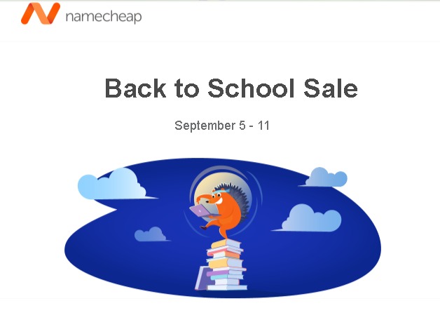 Namecheap's 'Back to School' Sale – Up to 98% Off Domains, Hosting, and More!