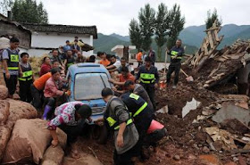 heavy rainfall hit Liangshan