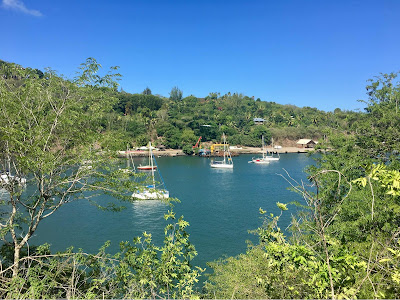 Tahauku Bay anchorage Hiva Oa