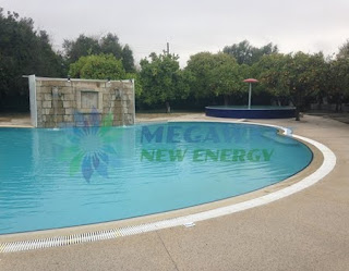 Solar swimming pool system in Cyprus