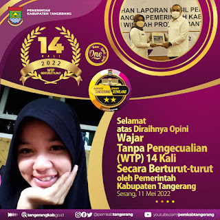 Twibbon Ucapan Selamat WTP 14 Kali Kabupaten Tangerang 2022, Design Elegance dan Aestethic