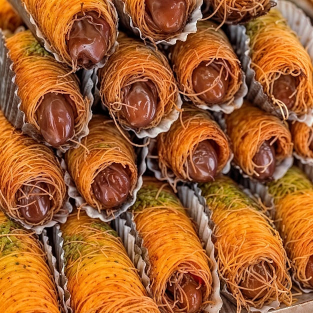 Kunafa Fingers with Nutella