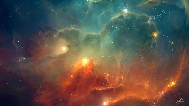 Papel de Parede Espaço Nebulosas Coloridas Space Wallpaper hd image