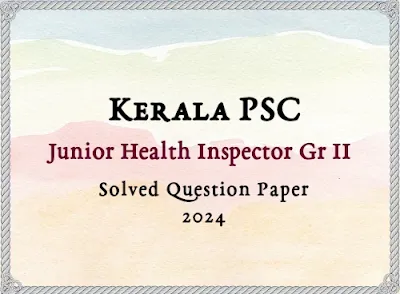 =Junior Health Inspector Gr II Answer Key | 04/04/2024