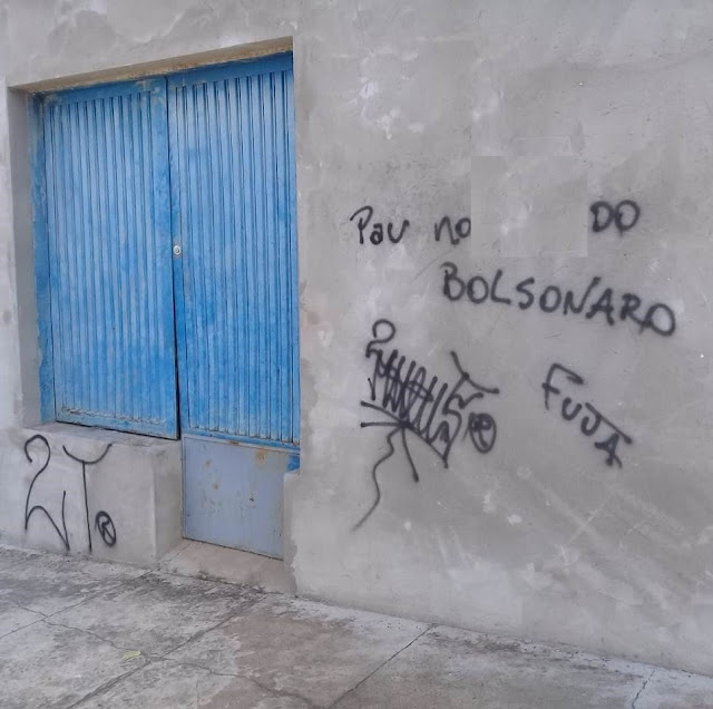 Florida Paulista Polícia Militar flagra indivíduo pichando muro da casa do padre