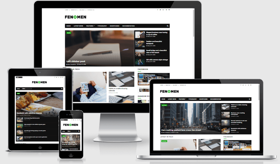 Fenomen - Responsive Latest Magazine Blogger Template