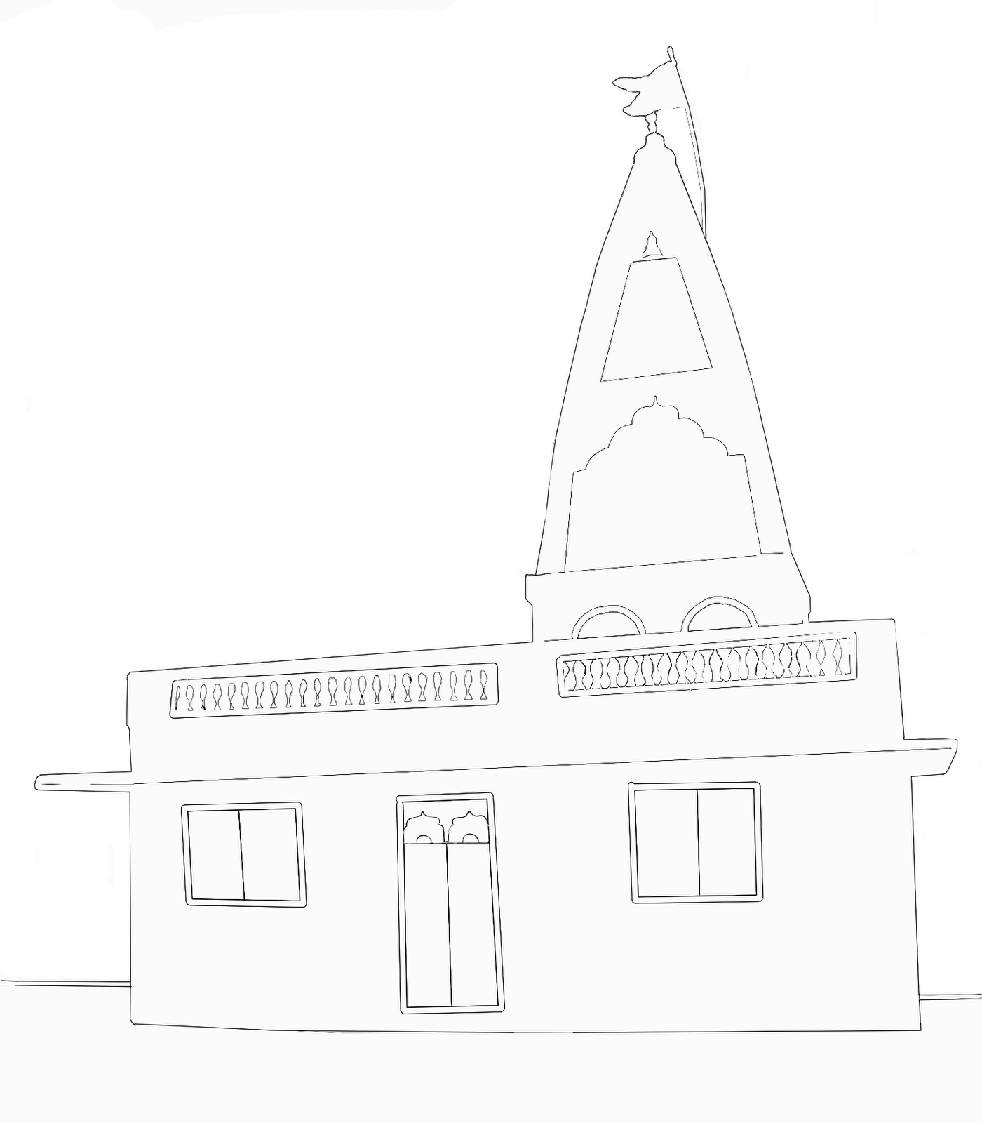 Aggregate more than 165 simple easy hindu temple drawing latest