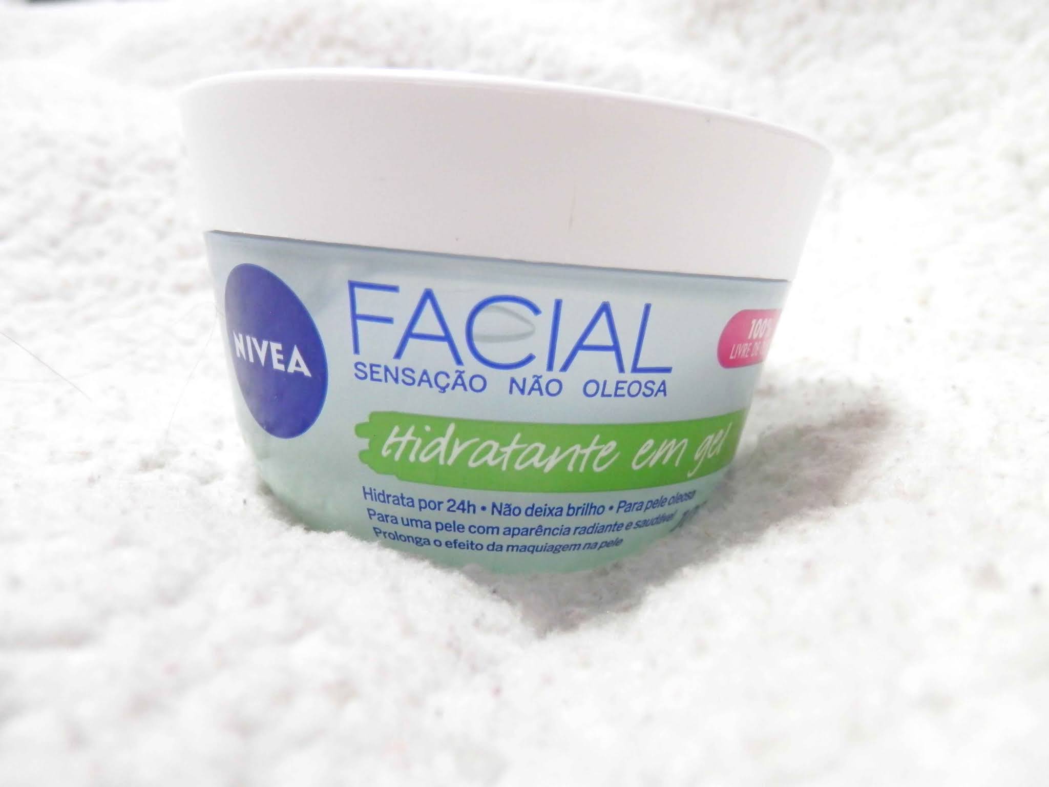 resenha hidratante em gel facial da Nívea