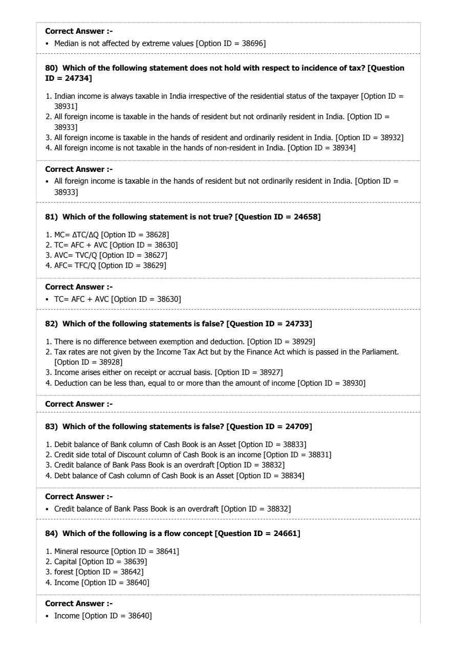 Guahati University M.COM Entrence Exam Sample Question Paper 2022 | Guahati University Entrance Exam PG