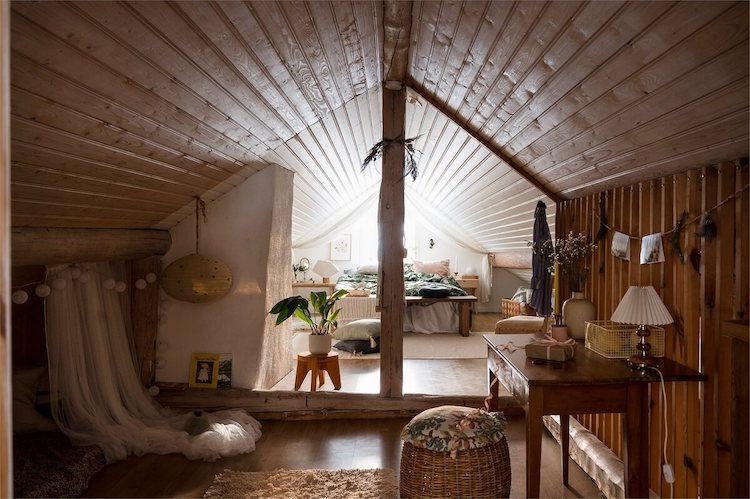 A Charming Swedish Cottage with Beams and Cosy Fireplaces