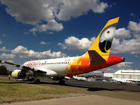 fastjet A320 at Fed Air's Joburg  ORTIA facility 