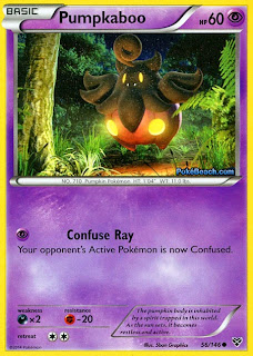 Pumpkaboo Pokemon X and Y Card