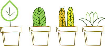 Flower Pots Clipart, Nature Cliparts, School Printables, Free Clipart