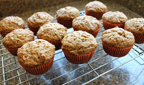 Food Lust People Love: Pumpkin and pumpkin pie spices bake to tender delight in these fragrant muffins.  Perfect for snacks or breakfast.