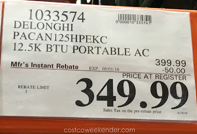 Deal for the Delonghi Pinguino PAC AN125HPEKC Portable Air Conditioner at Costco