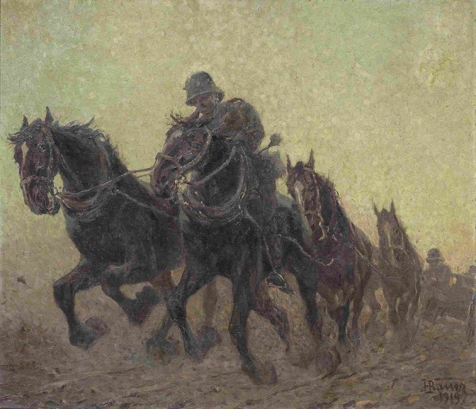 Карл Франц Бауэр   -  Солдаты на лошадях