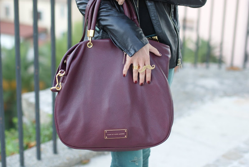 Marc by Marc Jacobs bag, moustache ring