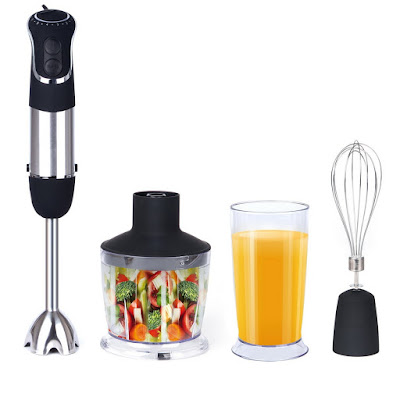 Hand Immersion Blender,600 W Powerful 4-in-1 Smart Stick