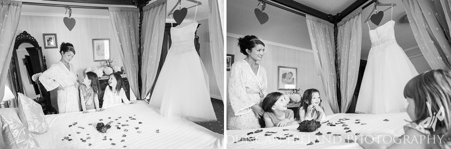 Bridal preparations at Moffat House Hotel By Duncan Ireland