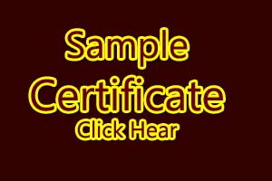 Sample Certificate