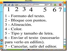 editor de texto - Edilim