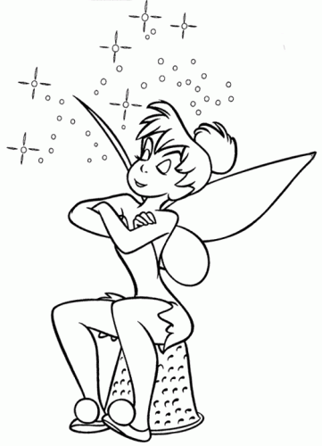 Free Coloring Pages Tinkerbell. disney coloring pages free.