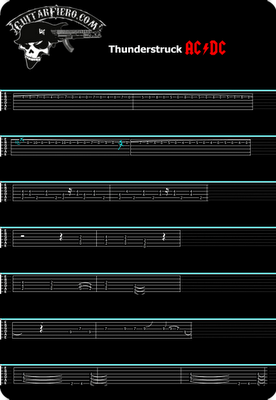 Tablatura Thunderstruck AC/DC