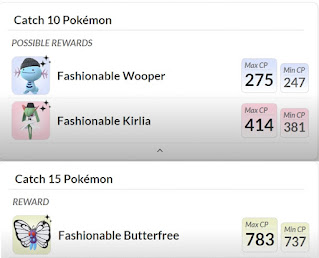 Fashionable Kirkia wooper and butterfree