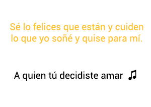 Sandoval A Quien Tú Decidiste Amar significado de la canción.