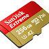 Micro SD Card: SanDisk 256GB Extreme microSDXC UHS-I Memory Card with Adapter 