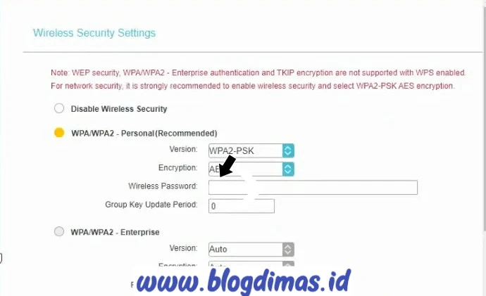 Password WIFI TP-Link