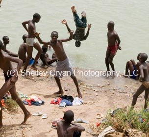 senegal river swimmers