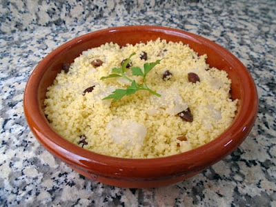 Ensalada de cuscús con bacalao ahumado