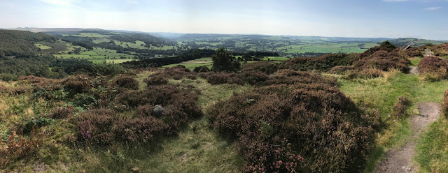 Baslow Edge views, panorama