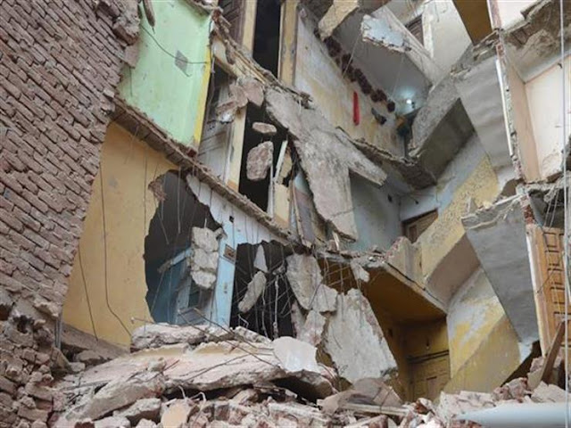 انهيار جزئي في منزل بسوهاج دون خسائر بشرية