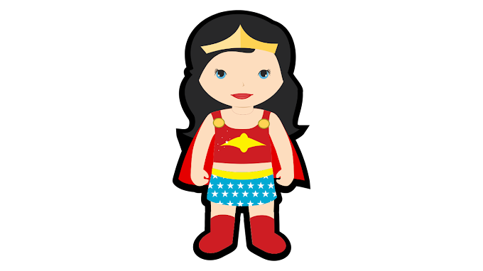 Wonder woman Hero Girl Supercute cdr vector