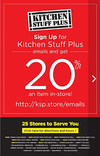 Kitchen stuff plus flyer red hot deals coupon Nov 6 - 12, 2017