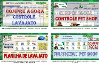 CONTROLE DE LAVA JATO E PET SHOP