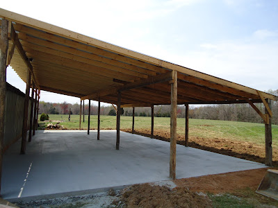 The Barn Project: Concrete floor in pole barn