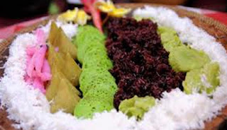 traditional cake, bali coffee, kopi tubruk, jaja laklak, Balinese cake, Pisang rai