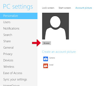 Cara Mengganti Foto Profil atau Account Picture pada Windows 8 dan 8.1