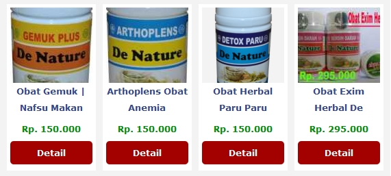Cara Memesan Obat Herbal dari De Nature Indonesia